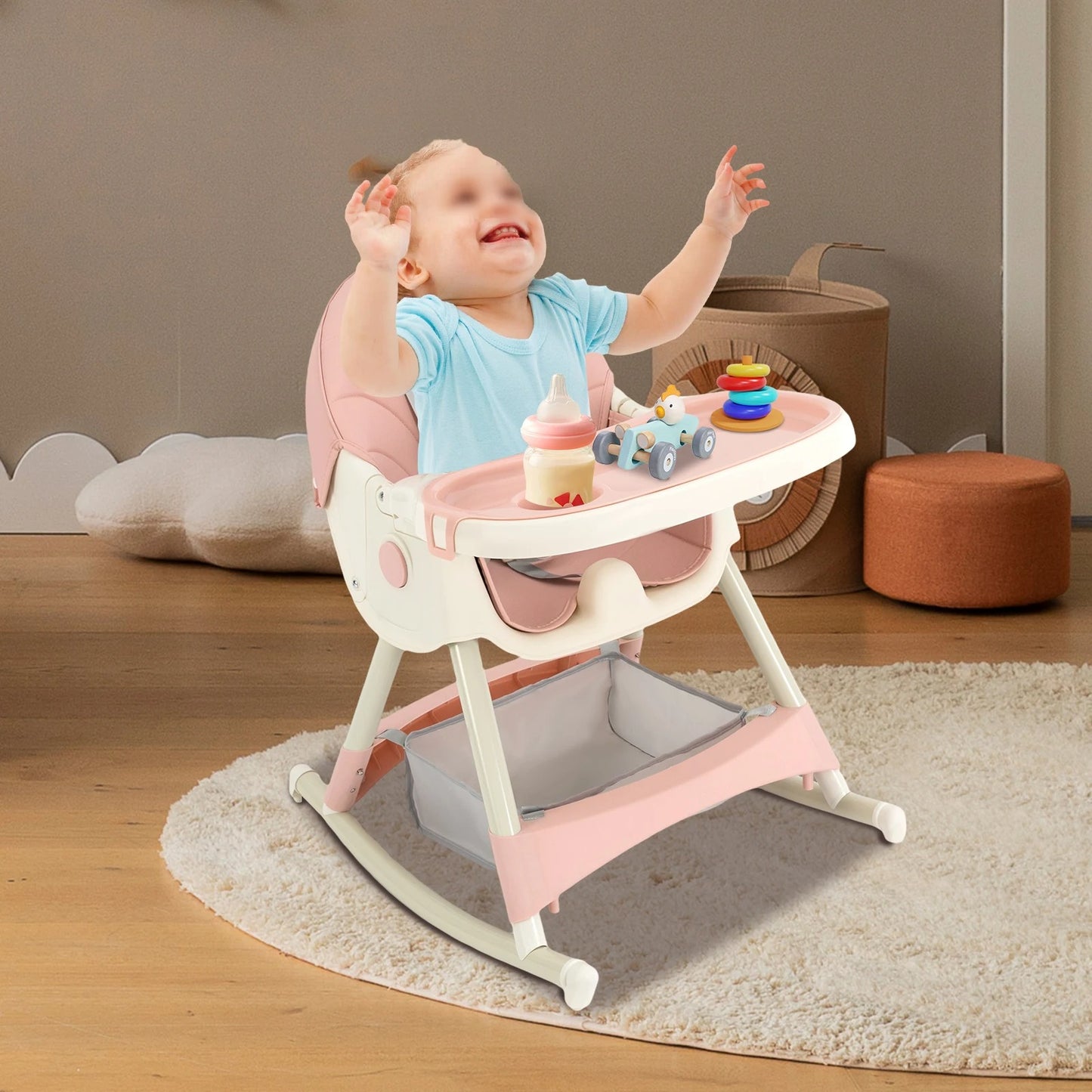 Chaise haute Pliable  pour bebe